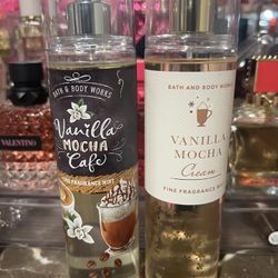 Discontinued Bath And Body Works Vanilla Mocha Body Sprays 