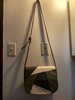 Olive green crossbody purse