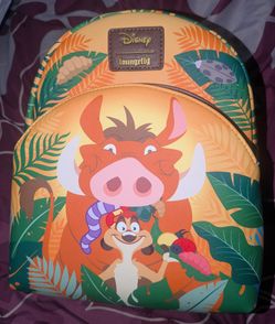Disney The Lion King Timon & Pumba Loungefly Backpack Purse,NEW,Price Is FIRM, READ BELOW