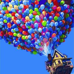 Balloons Paint By Numbers 16x20 Inch