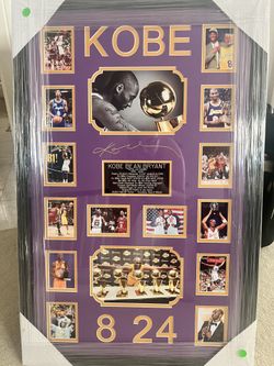KOBE BRYANT LASER ENGRAVED COLLAGE