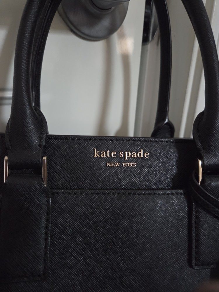 Kate Spade Black Leather Bag Purse