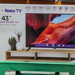 JVC 43-Inch 4K UHD LED Roku Smart TV (Model: LT-43MAW595)