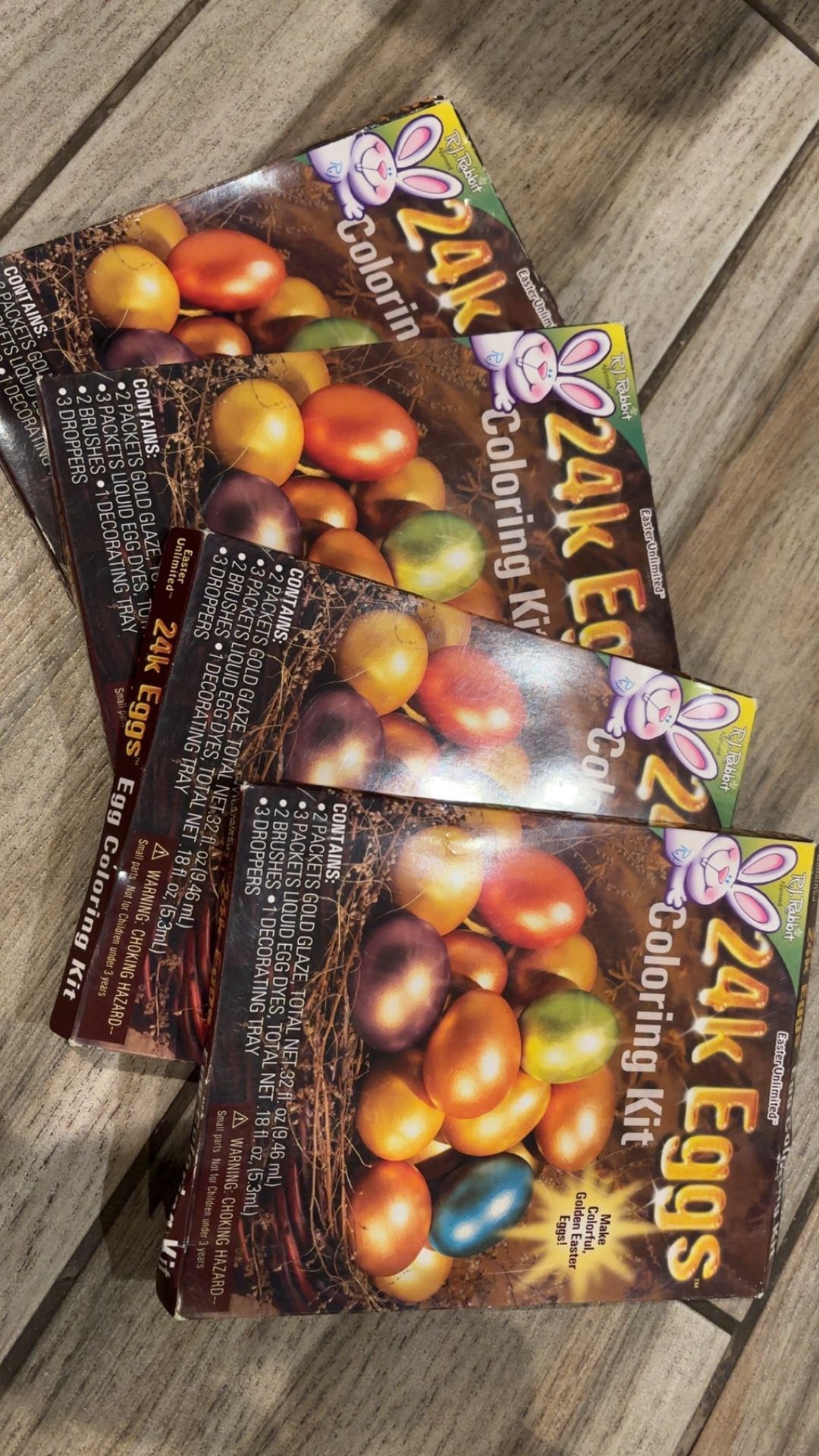 24K eggs coloring kit