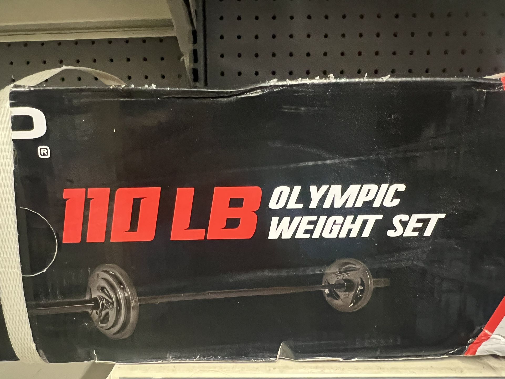 110 LB Olympic Weight Set & Bar 
