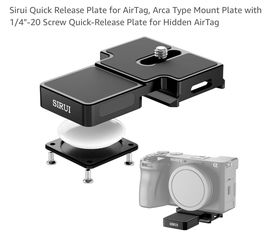 Camera Quick Release Plate for AirTag