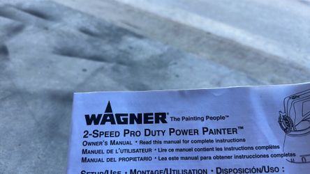 Wagner 2 speed pro duty power sprayer