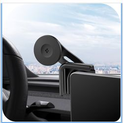 Spigen TapLock Adhesive-Free MagSafe Tesla Phone Mount for Model Y Juniper 2025/26 & Model 3/Y/S/X - for iPhones with MagSafe & Pixelsnap [Not Compati