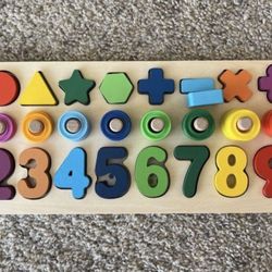 Like New Montessori Wooden Puzzle