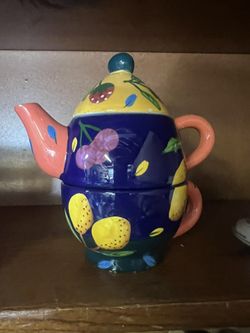 Bella Casa Tea Pot And Cup