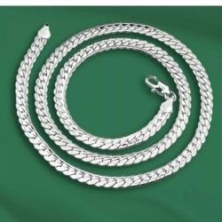 20" Diamond Cut Miami Cuban Link Chain Necklace 5mm Thick Stamped 925 Silver 