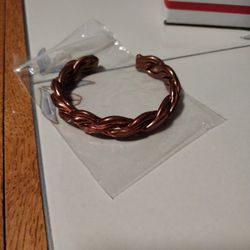 Vtg Twisted Copper Bracelet