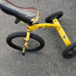 Tricycle Yellow Adults No Handle Used