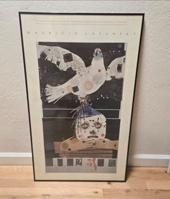 Mauricio Lasansky Kadish Series Exhibition Art Print 1976 Framed 34x20
