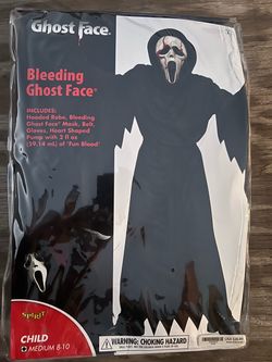 Ghost face kids halloween costume