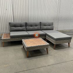 Premium L-Shaped Sectional Outdoor Sectional Patio Furniture Set