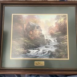 Thomas Kinkade “Foothill Autumn Mill” Limited Edition #257/495 Framed w/ COA