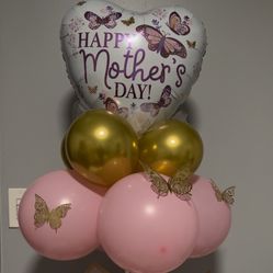 Cupcake Bouquet Balloons And Card