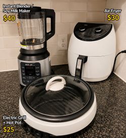 Kitchen Appliances Bundle | Air Fryer + Blender + Grill