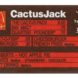 Travis Scott x McDonalds CJ Menu Rug
