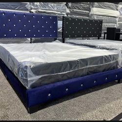 New King Size Bed With Mattress And Free Delivery 