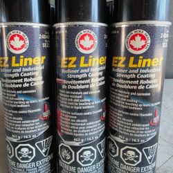 EZ Liner Aerosol - Fast-Drying Black Bed Liner Spray for DIY Detail, Compatible with Fluid Film, Raptor Liner, and Herculiner - Ideal for Truck Bed Pr