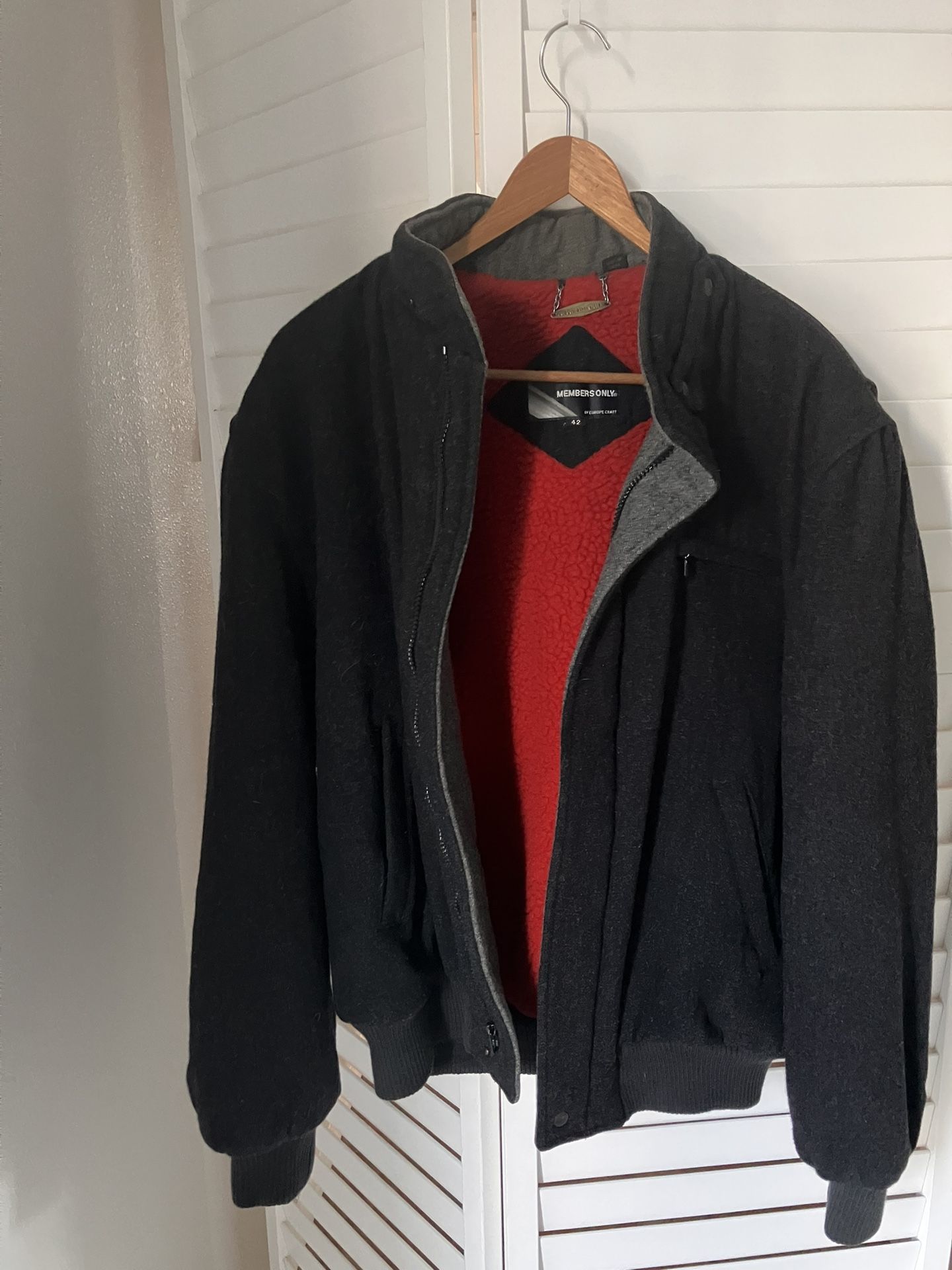 Wool Members Only Coat