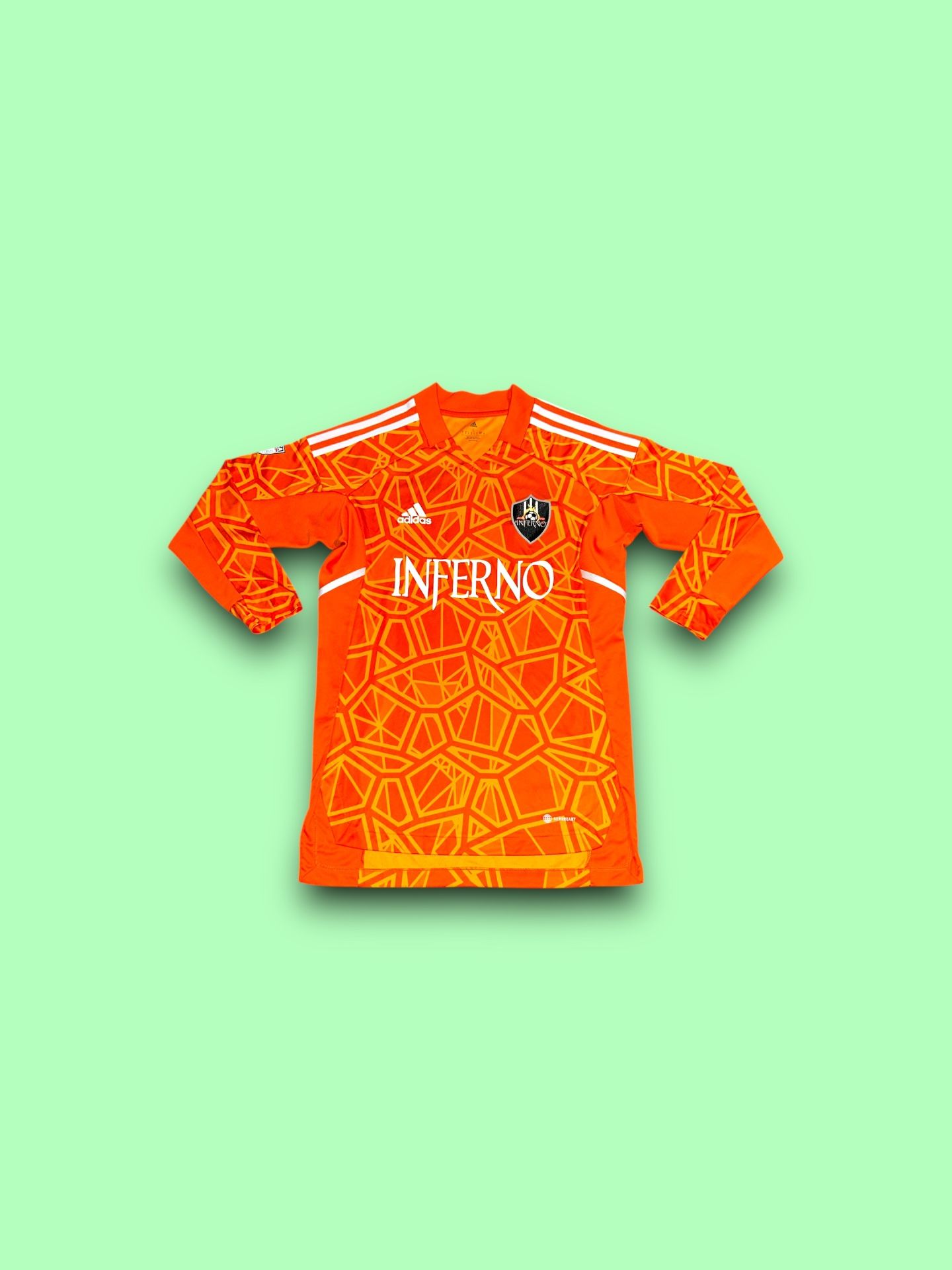 Adidas Aeroready Inferno long sleeve soccer jersey men’s small