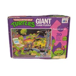 Teenage Mutant Ninja Turtles Giant Floor Puzzle 30 Piece 1989 VTG Complete. Box has some wear as seen in pictures