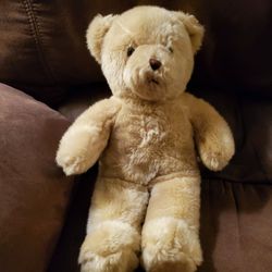 BUILD A BEAR CREAM TEDDY BEAR PLUSH