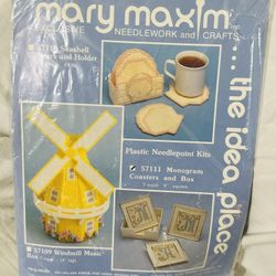 Vintage Mary Maxim Needlepoint Kit Rare