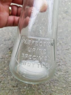 antique urinal specimen glass