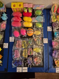 great veriaty of squishies  get them before they're  gone everything is going cheap in price good prices  make offer if you like