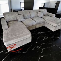 New Cozy Soft Touch Luxurious Sofa Chaise Sectional !! 
