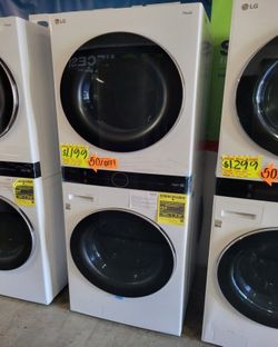 LG ThinQ WashTower Single Unit Front Load Washer 4.5 Cubic Feet  AND  Gas Dryer 7.4 Cubic Feet J1