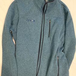 LL Bean Men’s Blue Sweater Fleece 502207 Size XL Reg Slightly Fitted