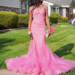 Bright Pink Prom Dress