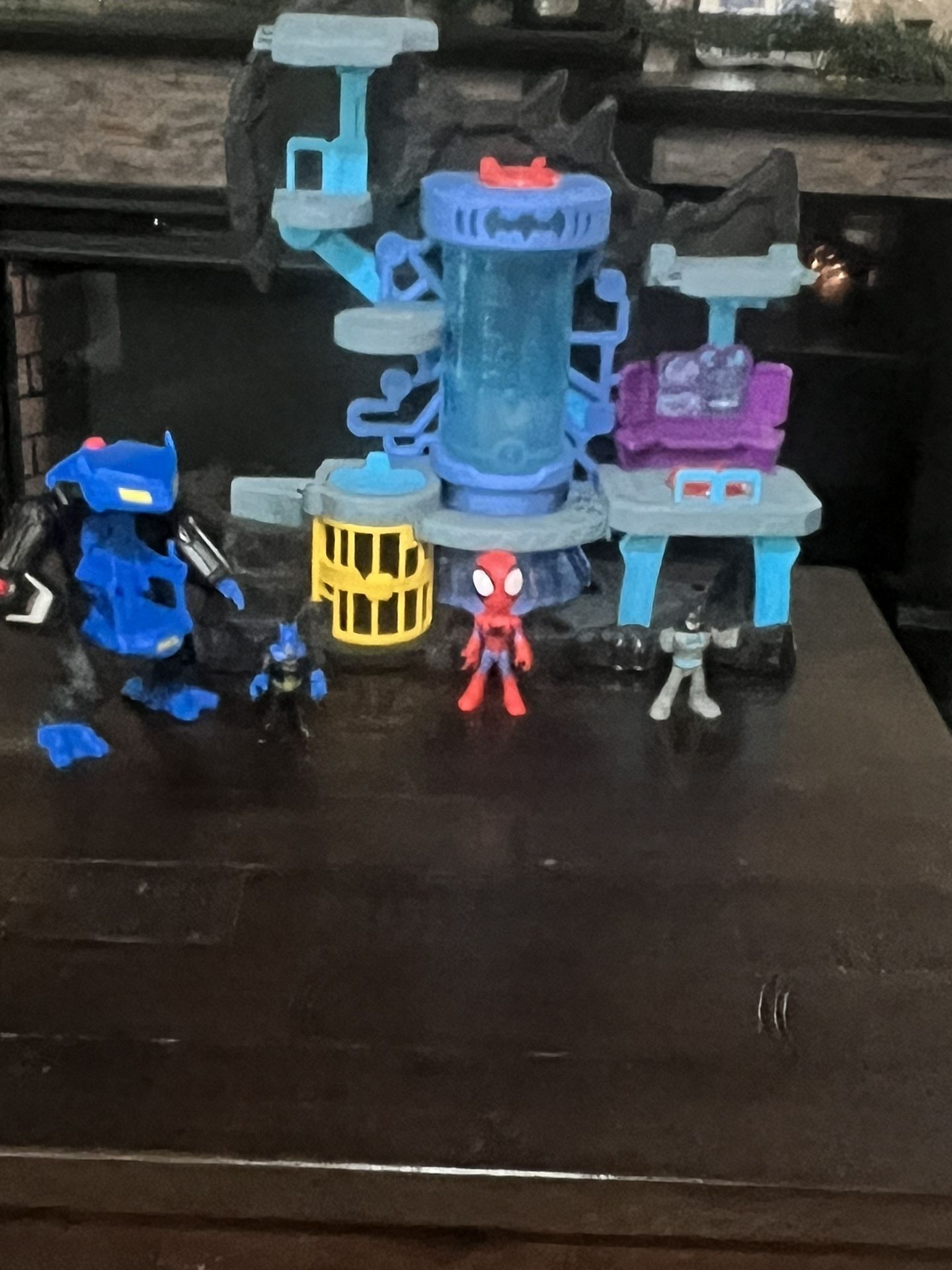 Batman Toys And Spider Man With Car