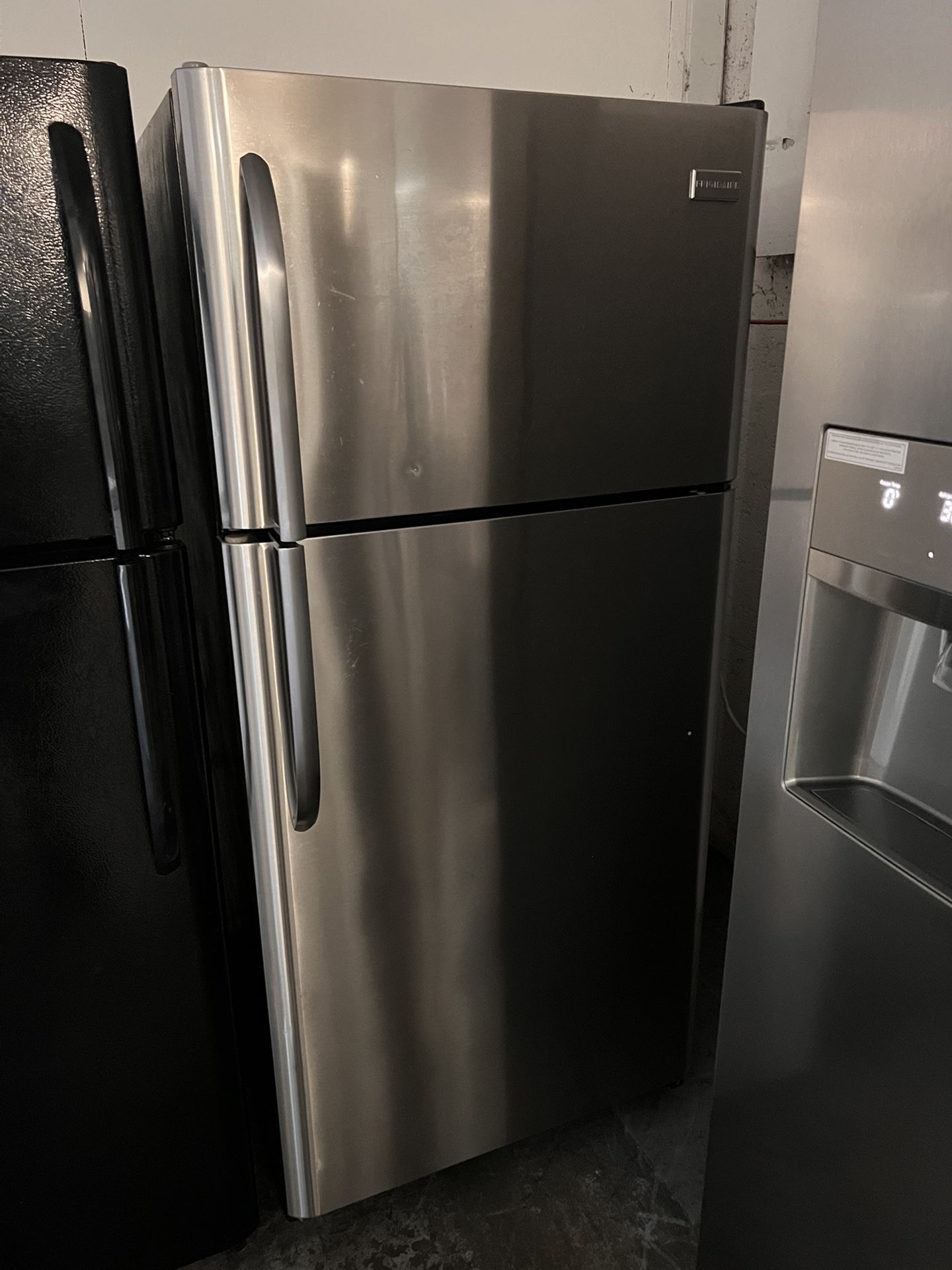 Top Freezer Stainless Steel Refrigerator 30” Wide