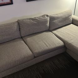 90” Sofa With Chaise Reversible FREE