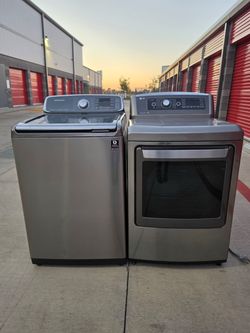 High Efficiency XL Capacity Washer and Dryer Set (Electric)