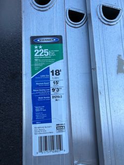 225lbs 18 feet extension ladder