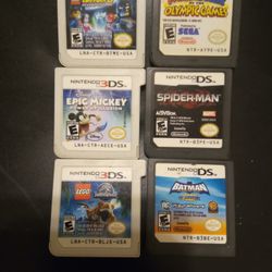 6 Loose Nintendo Ds 3ds Games LOT