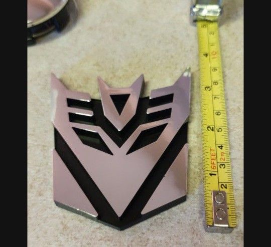 New Transformers Decepticon Badge Emblems Adhesive Back. $20 Each.  SHIPPING AVAILABLE 