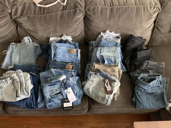 Woman’s Jean Lot 20 Pair’s Pants 3 Shorts
