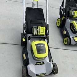 RYOBI 40V HP Brushless Whisper Series 21" Walk Behind Self- Propelled All Wheel Drive Lawn Mower- one battery