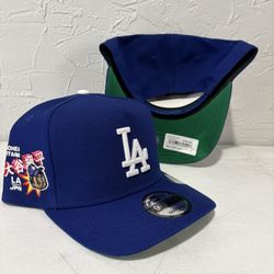 MLB New Era Los Angeles Dodgers Blue Ohtani Patch 9fifty A Frame SnapBack Hats 
