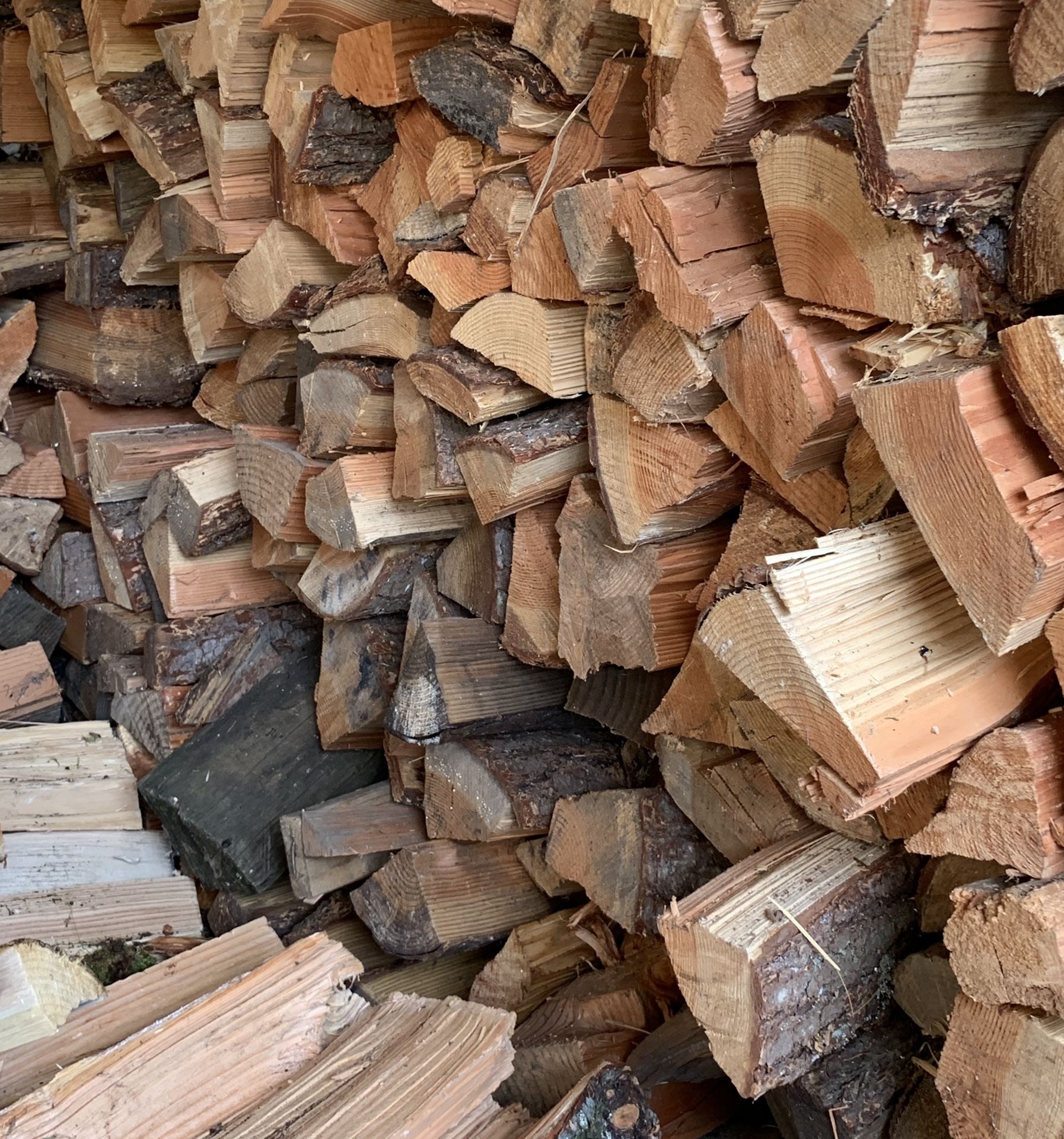 Dry Firewood Quarter Half Full Cords Fir Maple Alder Cherry Pickup Delivery