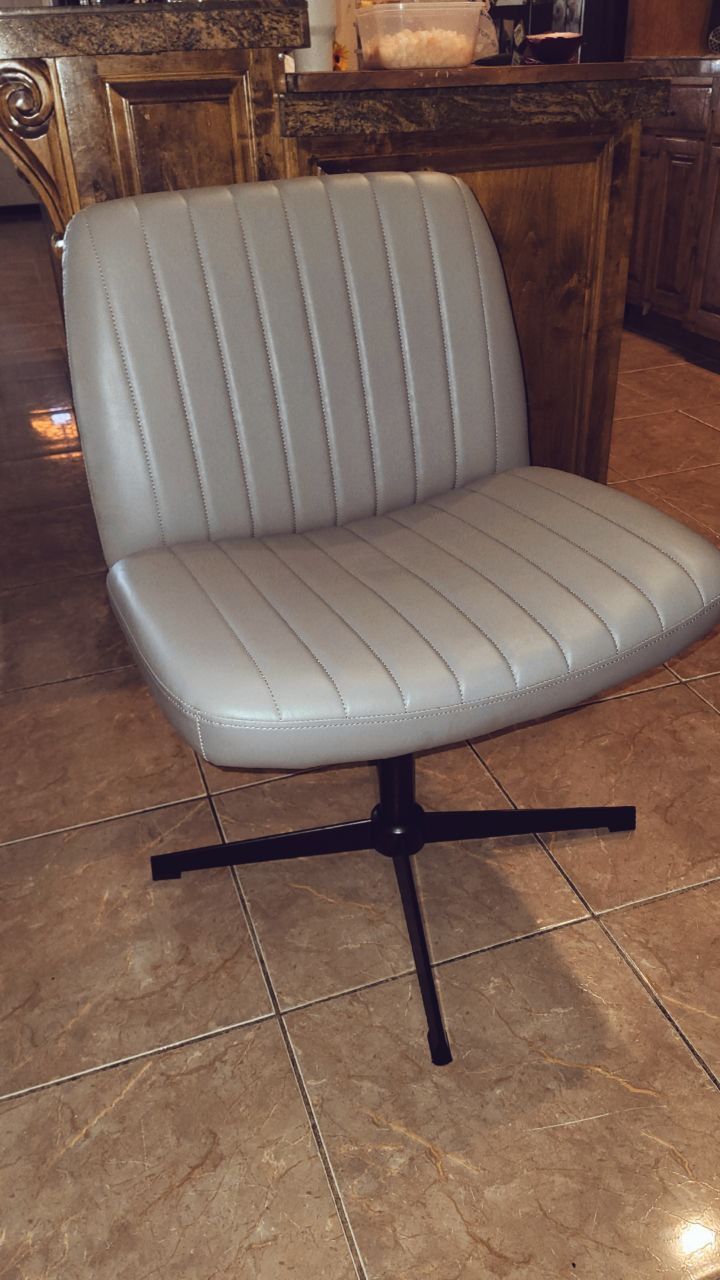 Gray Criss Cross Chair