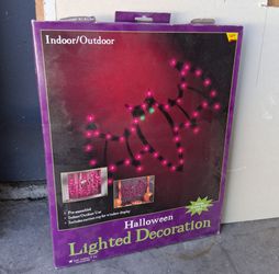 Vintage Halloween Lighted Bat Decoration